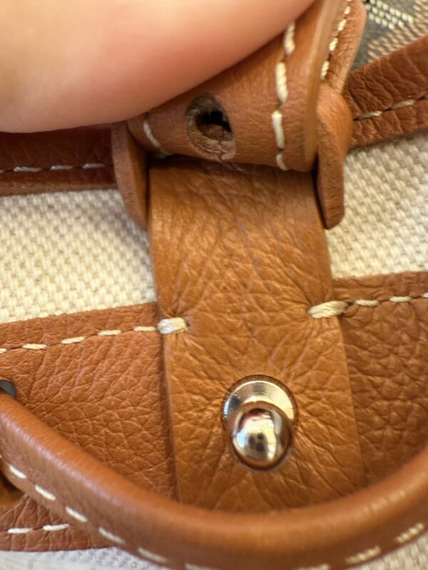 Goyard Goyardine Petit Flot Bucket Bag PM Black and Tan