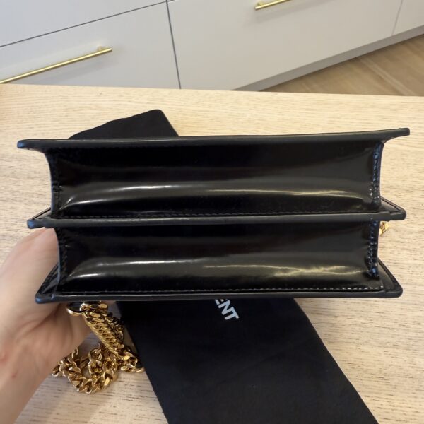 Saint Laurent Patent Small Monogram Sunset Black