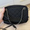 Prada Nylon Tessuto Impuntu Quilted Bandoliera Crossbody Bag Black