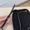 Prada Nylon Tessuto Impuntu Quilted Bandoliera Crossbody Bag Black