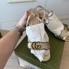 Gucci Women's Marmont High Block Heel Sandals Size 37.5