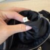 Prada Vitello Trimmed Push-Lock Bauletto Handle Bag Black