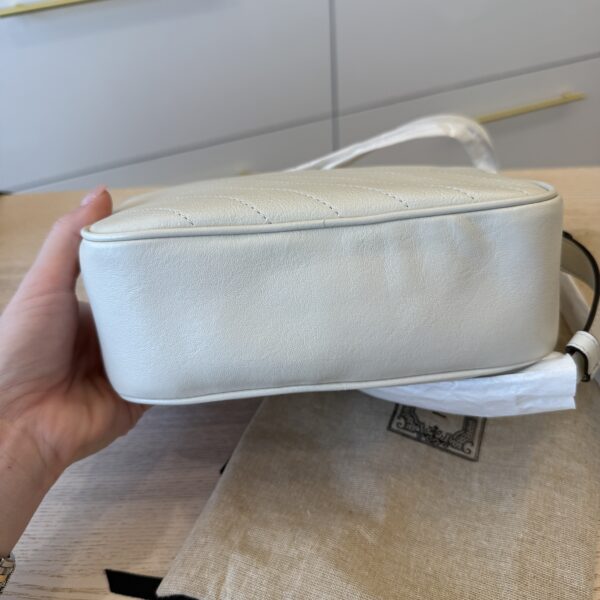 Gucci Calfskin Small Blondie Shoulder Bag White