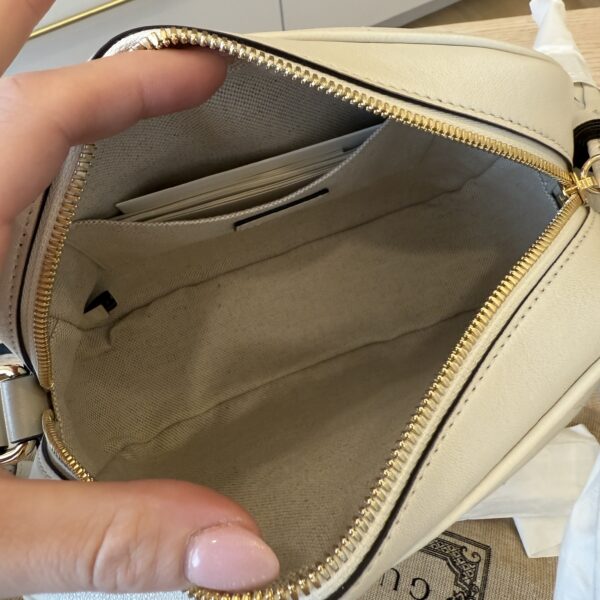 Gucci Calfskin Small Blondie Shoulder Bag White