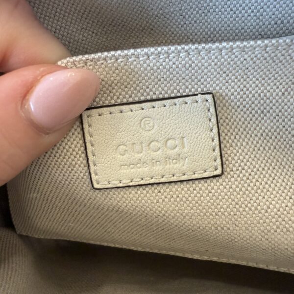 Gucci Calfskin Small Blondie Shoulder Bag White