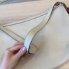 Gucci Grained Calfskin Logo Half Moon Hobo White Large