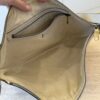 Gucci Grained Calfskin Logo Half Moon Hobo White Large