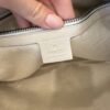 Gucci Grained Calfskin Logo Half Moon Hobo White Large