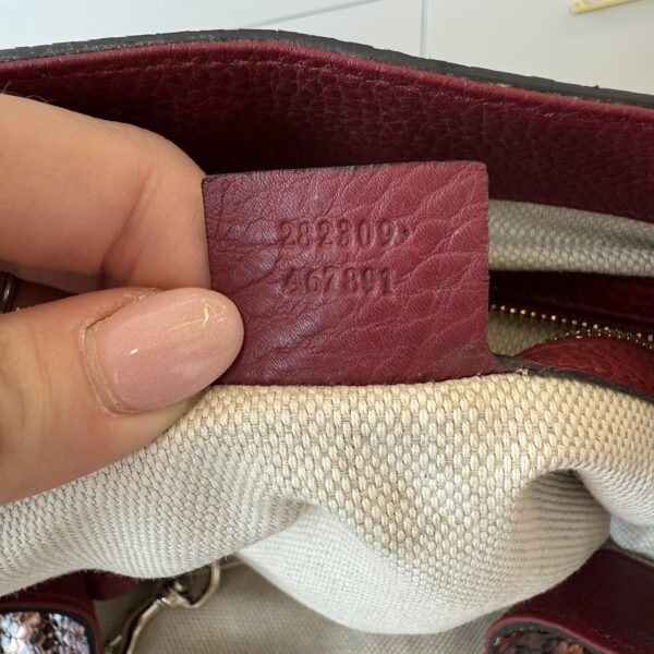 Gucci Multicolor Python Soho Medium Tote Bag