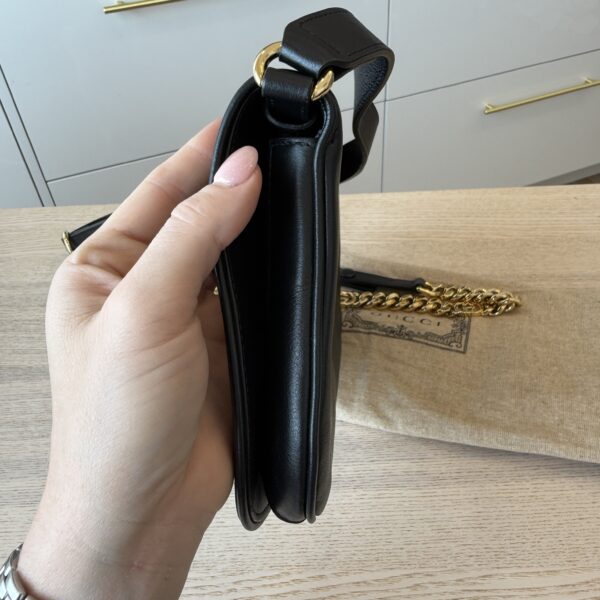 Gucci Blondie Small Shoulder Bag Black Leather