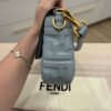 Fendi Nappa FF 1974 Embossed Baguette Light Blue