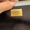 Fendi Nappa FF 1974 Embossed Baguette Light Blue