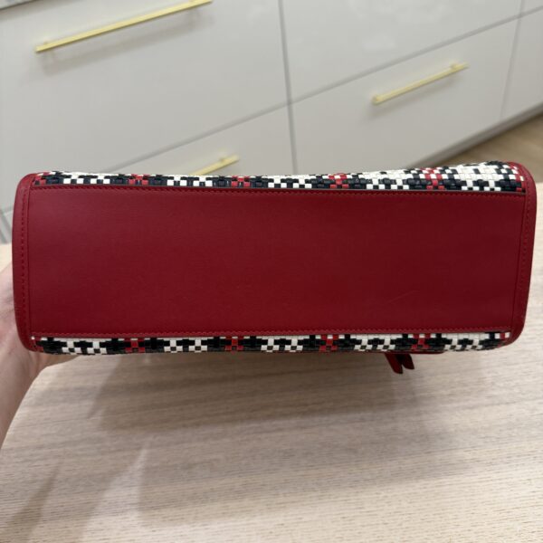 Fendi Red Runaway Tartan Plaid Satchel Multiple colors