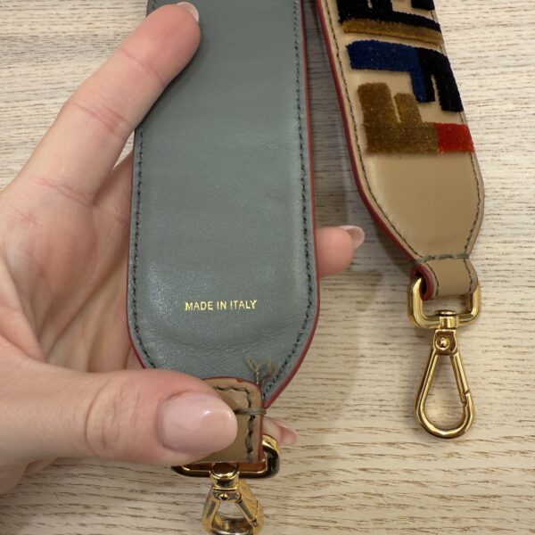 Fendi Velvet Zuca Bag Strap
