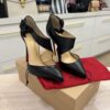 Christian Louboutin Shiny Nappa Sharpeta 100 Pumps 38 Black