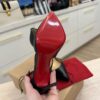 Christian Louboutin Shiny Nappa Sharpeta 100 Pumps 38 Black