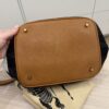 Burberry Canvas Mega Check Medium Ashby Hobo Saddle Brown