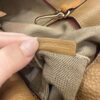 Burberry Canvas Mega Check Medium Ashby Hobo Saddle Brown