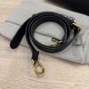 Fendi Vitello Morgan Shiny Nappa Medium Peekaboo Iconic Satchel Black and Gold