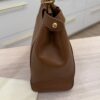Fendi Vitello Morgan Shiny Nappa Medium Peekaboo Iconic Satchel Cuoio Bluette