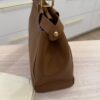 Fendi Vitello Morgan Shiny Nappa Medium Peekaboo Iconic Satchel Cuoio Bluette