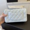 Chanel Lambskin Quilted Mini Rectangular Flap Light Blue GHW