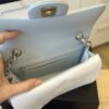 Chanel Lambskin Quilted Mini Rectangular Flap Light Blue GHW