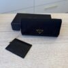 Prada Black Nylon Long Wallet
