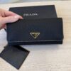 Prada Black Nylon Long Wallet