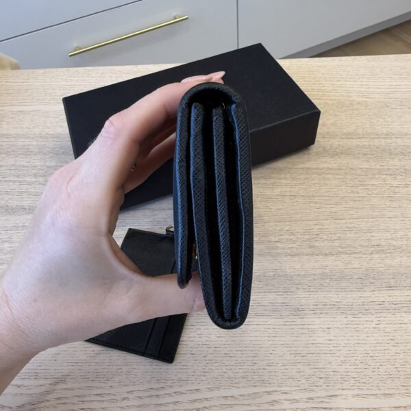 Prada Black Nylon Long Wallet