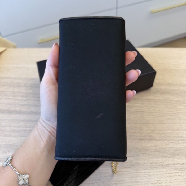 Prada Black Nylon Long Wallet