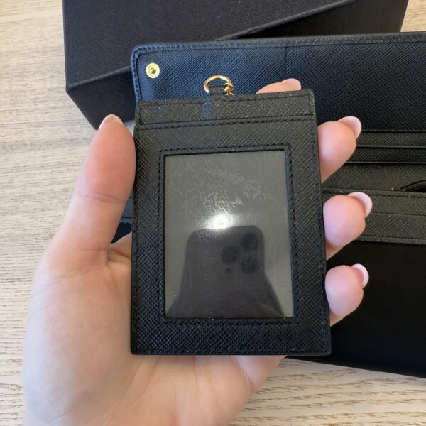 Prada Black Nylon Long Wallet