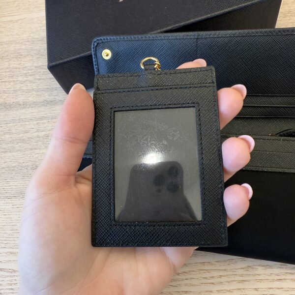 Prada Black Nylon Long Wallet