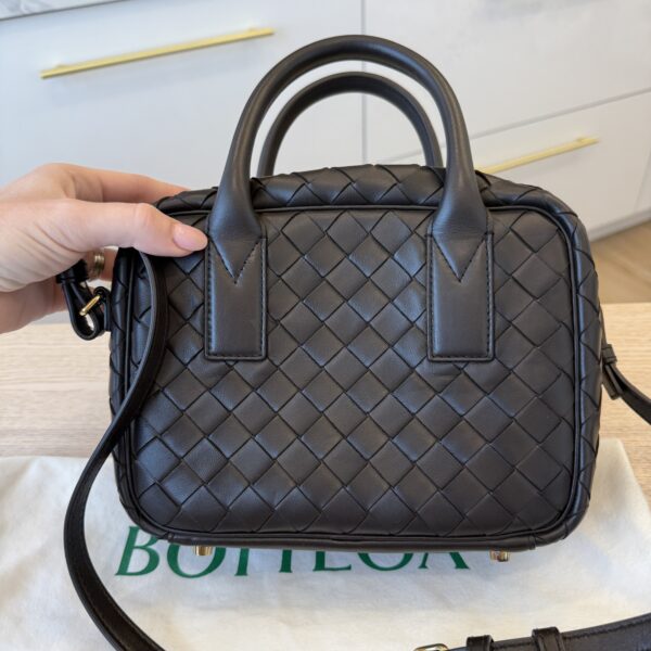 Bottega Veneta Lambskin Intrecciato Small Getaway Fondant