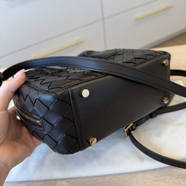 Bottega Veneta Lambskin Intrecciato Small Getaway Fondant