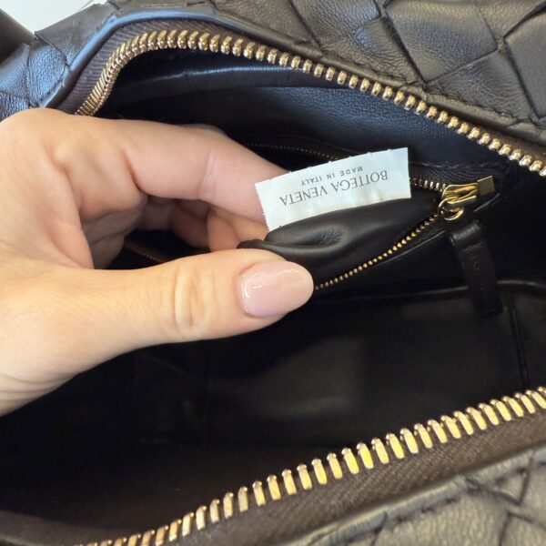 Bottega Veneta Lambskin Intrecciato Small Getaway Fondant