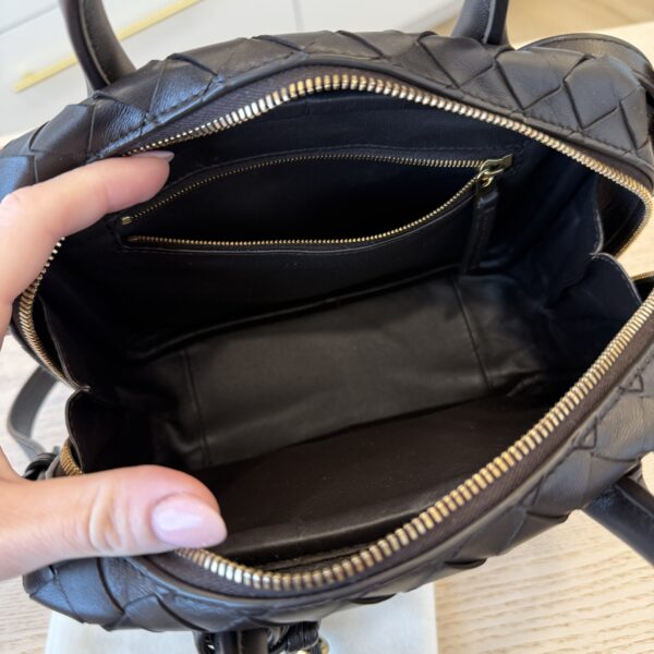 Bottega Veneta Lambskin Intrecciato Small Getaway Fondant