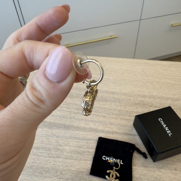 Chanel Antique Gold Earrings