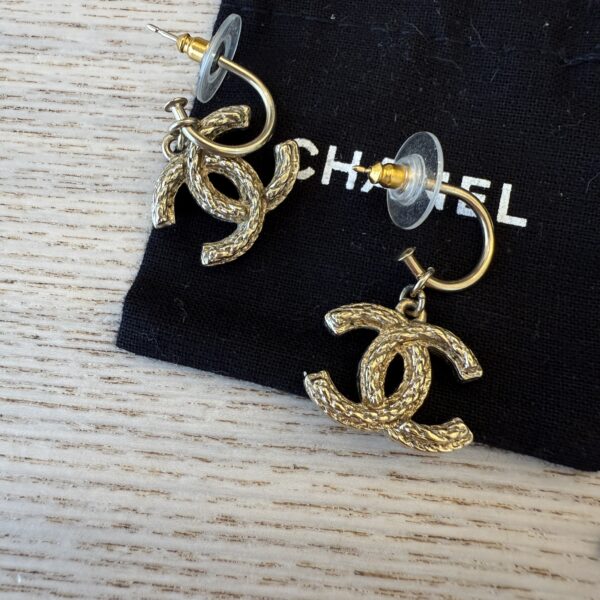 Chanel Antique Gold Earrings