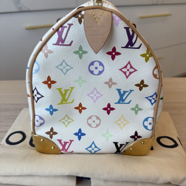 Louis Vuitton Monogram Multicolor Speedy 30 White
