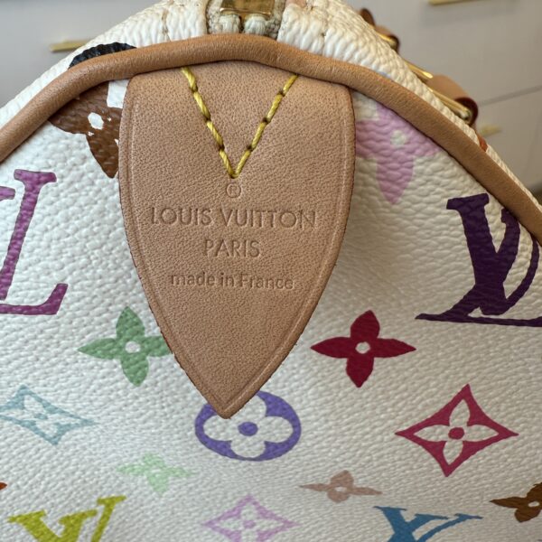 Louis Vuitton Monogram Multicolor Speedy 30 White