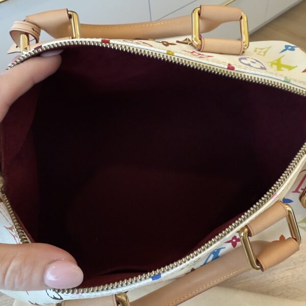 Louis Vuitton Monogram Multicolor Speedy 30 White