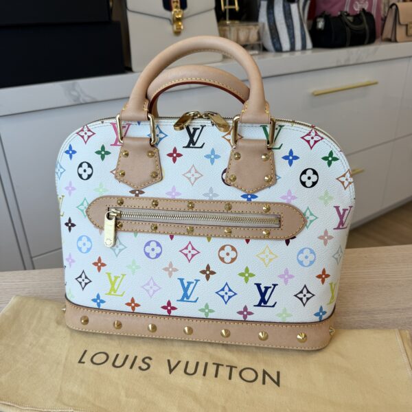 Louis Vuitton Monogram Multicolor Alma White