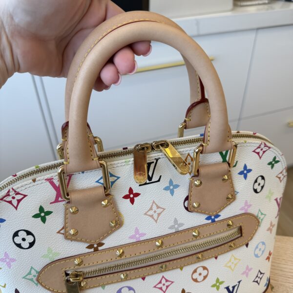 Louis Vuitton Monogram Multicolor Alma White