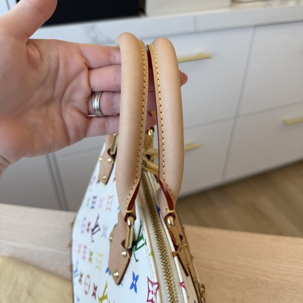 Louis Vuitton Monogram Multicolor Alma White