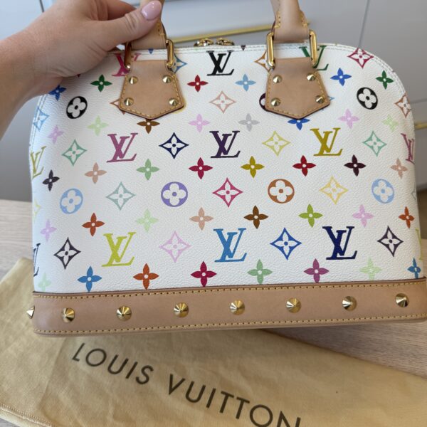 Louis Vuitton Monogram Multicolor Alma White