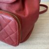 Chanel Caviar Quilted Business Affinity Backpack Red