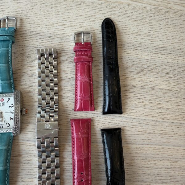 Michele Silver Urban Diamond Watch with Bands