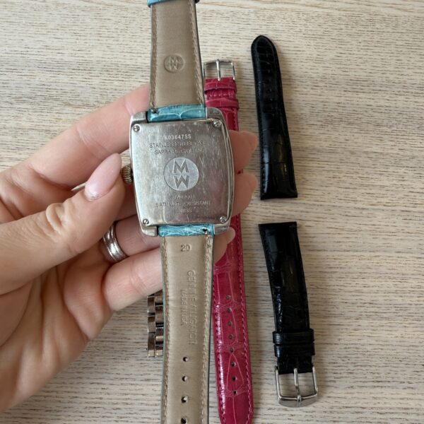 Michele Silver Urban Diamond Watch with Bands