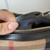 Burberry House Check Bridle Calfskin Medium Alchester Bowling Bag Black